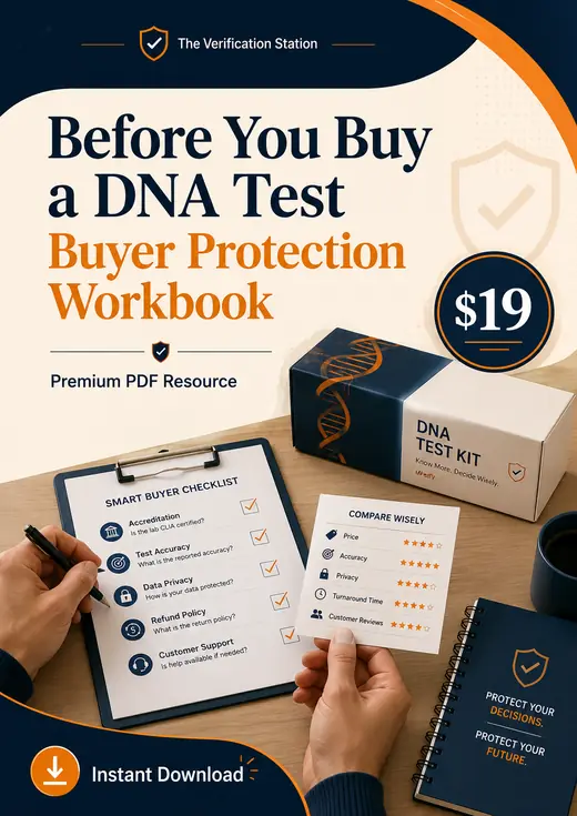 Before You Buy a DNA Test Buyer Protection Workbook cover