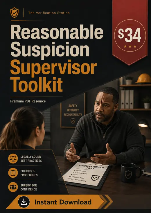 Reasonable Suspicion Supervisor Toolkit cover