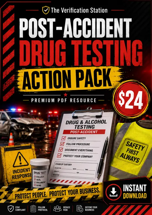 Post-Accident Drug Testing Action Pack cover
