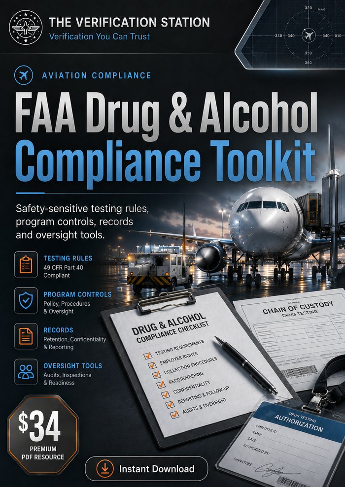 FAA Drug & Alcohol Compliance Toolkit cover